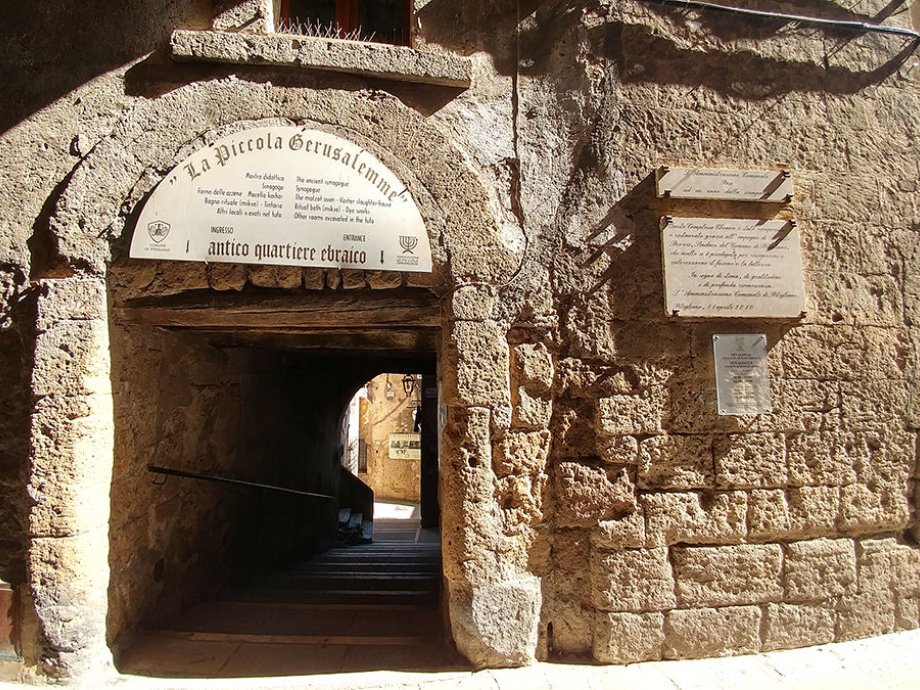 The Jewish ghetto of Pitigliano