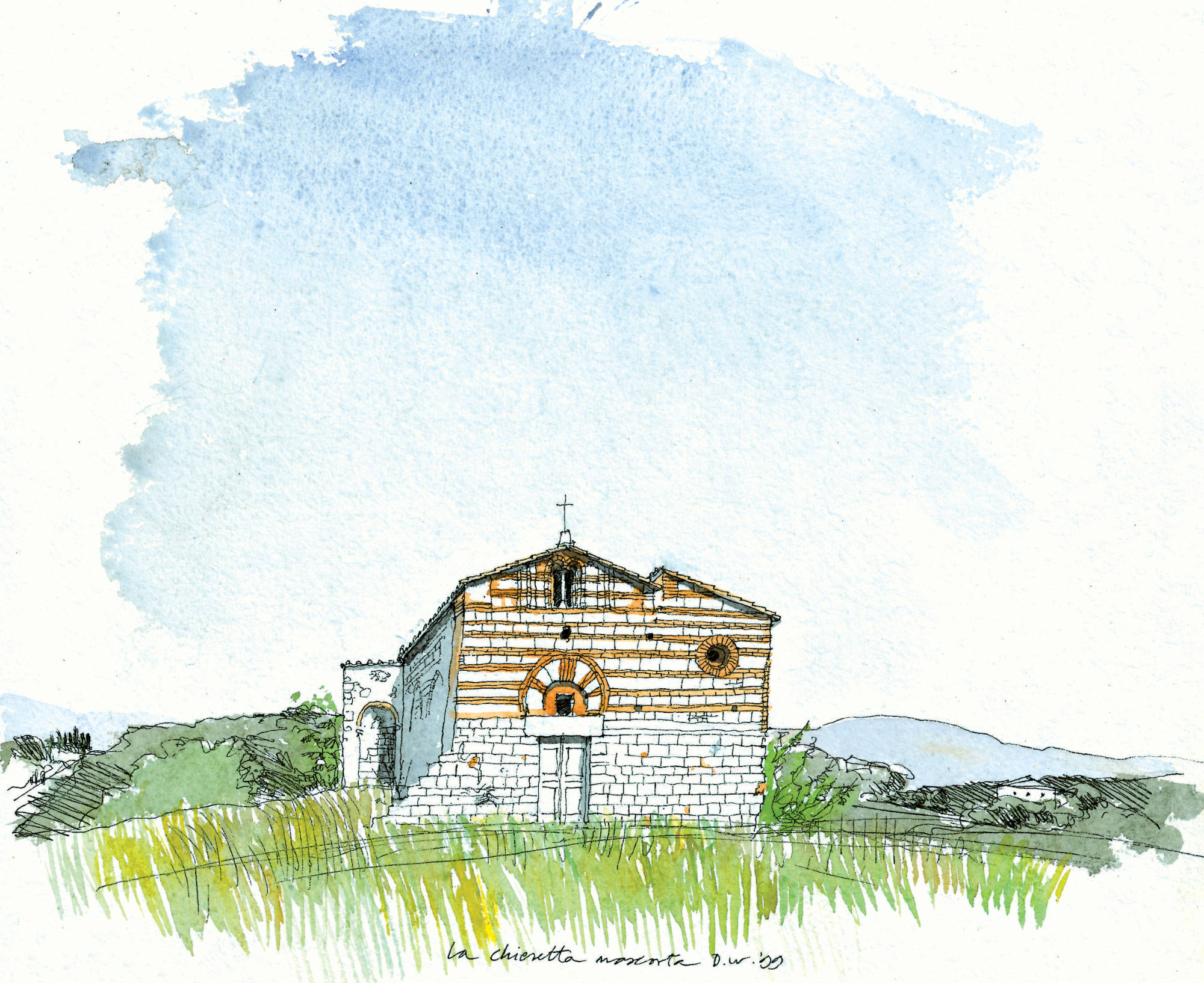 Beyond the many famous towns and churches you can visit, it is also easy to stumble upon little hidden treasures, like the small church I once found during a stroll near Colle val d'Elsa. chiesetta-valdelsa